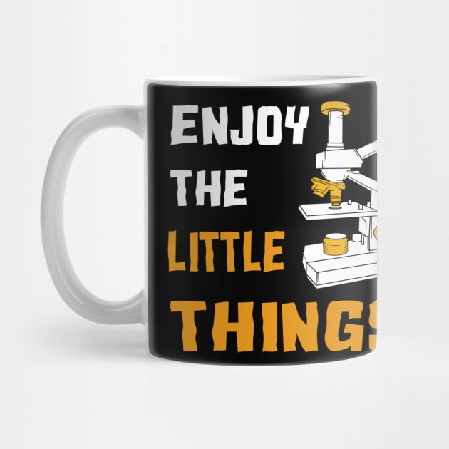 enjoy the little things microbiology microscope gift by Lomitasu